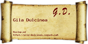 Gila Dulcinea névjegykártya